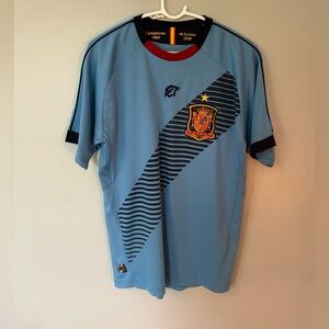 ESPANA RFCF Spain Blue Soccer Jersey Campeones 1964 De Europa 2008. Mens L.